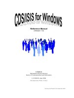 CDS/ISIS For Windows