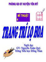 bai 28 trang tri lo hoa