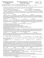 HOT: ĐỀ & ĐÁP ÁN THI THỬ ĐH LẦN 2 3013 TRƯỜNG THPT TRUNG GIÃ ( ĐẲNG CẤP LÀ ĐÂY)