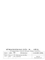 GIAO AN LOP 3- TUAN 30- CHUAN KTKN