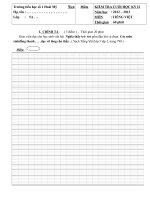 KIỂM TRA CUỐI HỌC KỲ II