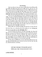 sử dụng bản đồ tư duy trong dạy học môn lịch sử ở trường thcs