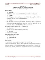 giáo án công nghệ 6 học kỳ II