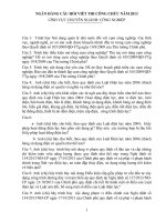 Ngân hàng câu hỏi thi công chức lĩnh vực chuyên ngành công nghiệp