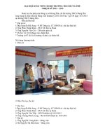 ĐẠI HỘI ĐẢNG VIÊN CHI BỘ THCS HƯNG PHÚ NHIỆM KỲ 2013-2015