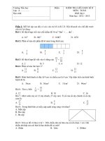 Bài kiểm tra toán lớp 4giữa học kìII
