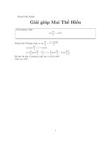 giải giúp Mai Thế Hiển