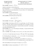 Đề + ĐA Thi thử A lần 2Tứ Kỳ - Hải Dương