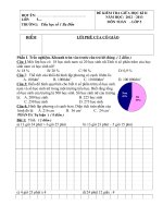 ĐỀ KT GIỮA KÌ II MÔN TOÁN