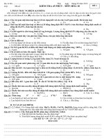 Tiết 55. Kiểm tra Hóa 10