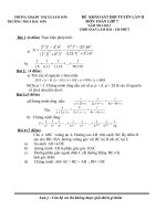 Đề chọn đội tuyển toán 7