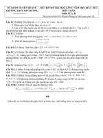 đề thi thử có đáp án