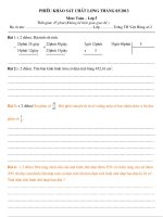 De khao sat thang 03- Lop chon