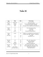 tuan 28 lop 3 buoi sang