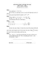 Đề thi hsg năm học 211-2023