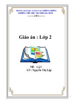 giáo án lớp 2 tuần 4 đến 28 cả ngày