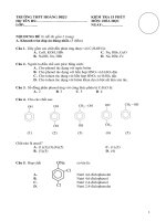 Đế 1 KT 15 phút chương Ancol-phenol