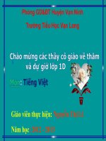 Học vần: ăng - âng