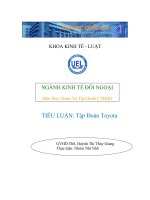 tiểu luận kinh tế đối ngoại tập đoàn toyota