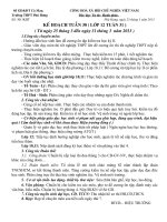 kế hoạch tuần 30, lớp 12 tuần 31