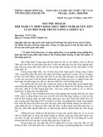 Bài thu hoạch nghị quyết tw 6 khóa XI