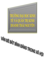 Vấn đề bất bình đẳng trong xã hội