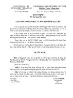 Kết quả thi đồ dùng dạy học cấp tỉnh, NH 2012-2013