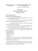 KẾ HOẠCH BDTX TỎ TOÁN LÝ