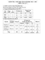 Đề Thi HKII Vật lí -2013.THCS Tân Thạnh