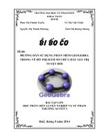 Hướng Dẫn Sử Dụng Phần Mềm Geogebra Trong Vẽ Đồ Thị Hàm Số Chứa Dấu Giá Trị Tuyệt Đối