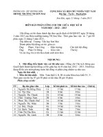 Biên bản  thi giữa học kì II 2012 - 2013