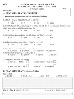 ĐỀ THI TOÁN 5 GIỮA KÌ 2