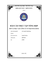 Tổ chức công tác kế toán tài chính_Báo cáo thực tập
