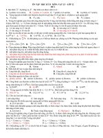 BỘ ĐỀ ÔN TN LÍ HỌC KÌ II