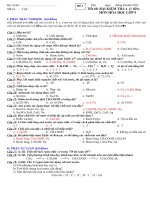 Tiết 60. Kiểm tra Hóa 9