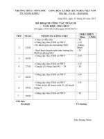 kế hoạch tuần 30 tổ năng khiếu