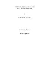 Đề cương môn học Thư viện số