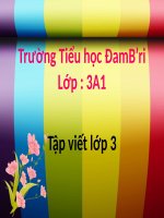 tập viết lớp 3 bài: Ôn chữ hoa t