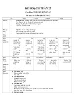 kế hoạch động vật sống trong rừng  lớp mầm