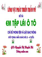 PTTM: Em tập lái ô tô