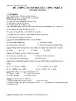 ĐỀ CƯƠNG CÔNG NGHỆ 8 HK 2 Năm học 12-13