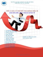 TIỂU LUẬN LÝ THUYẾT TÀI CHÍNH TIỀN TỆ CHUYÊN ĐỀ 6 SUY THOÁI KINH TẾ