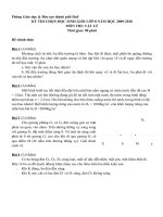 Đề thi học sinh giỏi Vật lý lớp 8 (2009-2010)