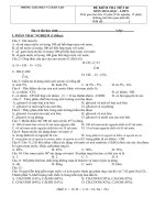 Kiểm tra tiết 60 - Hóa 9