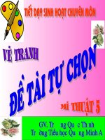 Vẽ tranh đề tài tự chọn