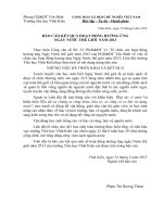 báo cáo hưởng ứng ngày nước thế giới năm 2013