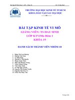 tổng hợp bài giải môn kinh tế vi mô nhóm 10
