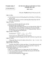 Đè thi GVG Tỉnh Nghệ An năm 2012 - 2013