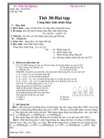 tiet 30: bai tap ve tinh nhiet luong