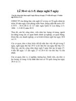 Lễ 30-4 & 1-5 được nghỉ 5 ngày